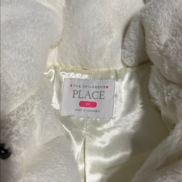 The Children's Place White Faux Fur Coat - Picture 2 of 5